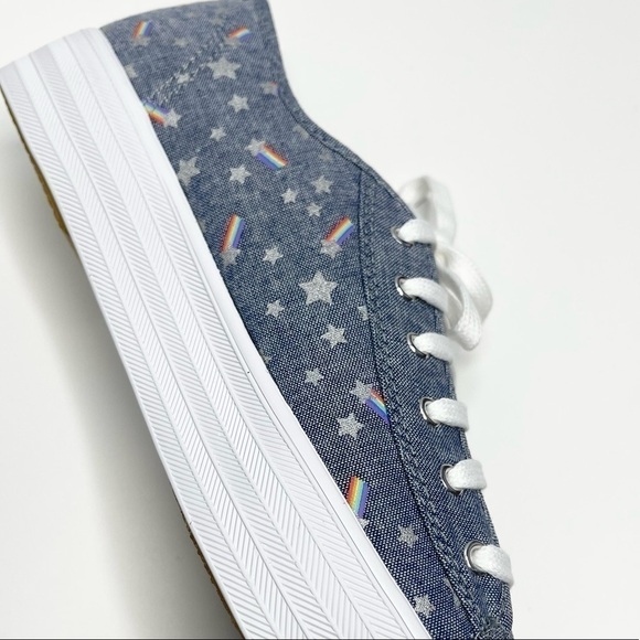 NEW Keds X Sunnylife Collab Rainbow Chambray Triple Kick Sneakers US 7 - Picture 9 of 9